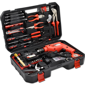 KAFUWELL P14006A <span class=keywords><strong>Perceuse</strong></span> à Percussion Électrique Ménagère, Kit d'Outils Électriques Multifonctionnels pour Bois et Quincaillerie, Coffret Cadeau avec Boîte à Outils - Product Image 3