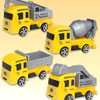Mini-Baufahrzeug Tortenaufsatz Bulldozer-Modell Spielzeug Bagger-Serie Kinder-Tortendekoration Partyzubehör und Dekorationen