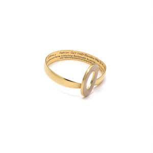Brazalete de Moda en Acero Inoxidable 316L con Baño de Oro PVD, Sostenible y Resistente - Product Image 2