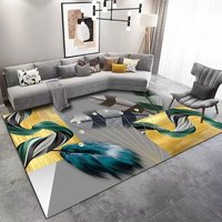 Tapis moderne de grande surface fabriqué à la machine pour salon, luxe