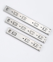 Rails métalliques à roulement à billes robuste à extension complète de 32 à 40 pouces 45mm pour tiroirs de cuisine et de salle de bain