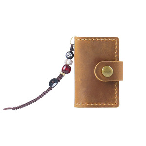 2025 <span class=keywords><strong>Mini</strong></span> cahier de voyage fait à la main Crazy Horse journaux en cuir mignon Portable pour la tenue de journal et la prise de notes Logo gratuit - Product Image 2