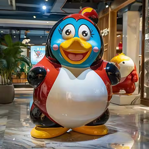 Modern <strong>Life</strong> <strong>Size</strong> <strong>Fiberglass</strong> Resin Mascot Sculpture for Commercial Street Mall Event Photo Spot Decorative Cartoon Figure <strong>Statue</strong> - Product Image 2