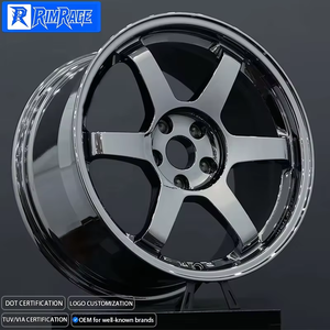 ล้อปลอม18-20นิ้ว5X120 5X114.3ขอบล้ออัลลอยโครเมียมจานลึกสำหรับรถแข่ง Volk <span class=keywords><strong>TE37</strong></span> SL Tesla รุ่น S <span class=keywords><strong>E46</strong></span> <span class=keywords><strong>BMW</strong></span> E90 JDM - Product Image 1