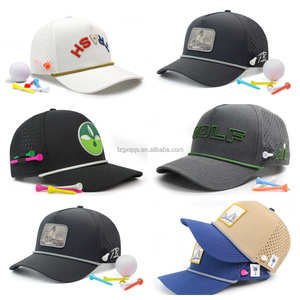 Casquettes de <span class=keywords><strong>golf</strong></span> 5 panneaux imperméables de haute qualité OEM d'usine HS51 avec perforations laser, porte-cordons, marqueur de balle magnétique, unisexe - Product Image 6
