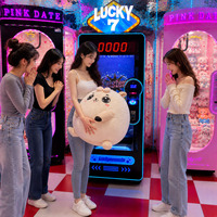 Máquina de Juego de Habilidad Arcade LUCKY 7 Cut Prize de 10 Segundos, Nuevo Diseño, Corta Tu Premio, Juego de Regalo Lucky Spin