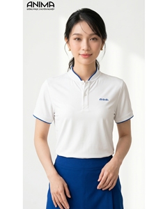 เสื้อโปโลผู้หญิงขายดี ผลิตจากโพลีเอสเตอร์รีไซเคิล 100% รุ่นคลาสสิค น้ำหนัก 200 กรัม แขนสั้น ระบายอากาศได้ดี น้ำหนักเบา สีสันปรับแต่งได้ - Product Image 4