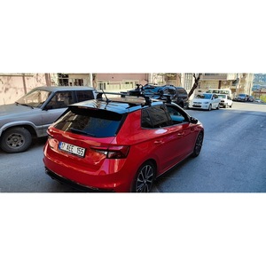 Barres transversales de toit en aluminium Pro 4 pour Skoda Fabia HB 2021 et plus, porte-bagages verrouillable - Product Image 6