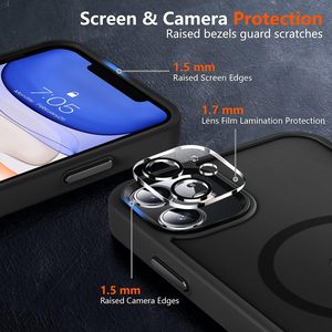Nueva funda magnética para teléfono con protector de pantalla para <span class=keywords><strong>iPhone</strong></span> 15 14 13 <span class=keywords><strong>Pro</strong></span> <span class=keywords><strong>Max</strong></span> 12 <span class=keywords><strong>11</strong></span>, productos de Dropshipping, funda trasera <span class=keywords><strong>2023</strong></span> - Product Image 2