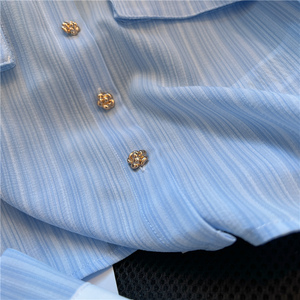 Camicia da Donna Casual a Righe con Colletto Retrò, Nuova Collezione Primavera 2025, Vendita all'Ingrosso - Product Image 6