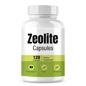 Cápsulas de Suplemento Dietético de <span class=keywords><strong>Zeolita</strong></span> en Existencia, Clinoptilolita en Polvo de <span class=keywords><strong>Zeolita</strong></span> 500mg, 120 Cápsulas de <span class=keywords><strong>Zeolita</strong></span> Activada - Product Image 1