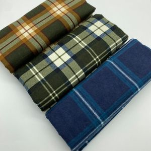 Uygun Maliyetli %100 Pamuklu Flanel Ekose Kumaş Toptan Gömlek ve Pijama Poplin Dokuma Kumaş - Product Image 2