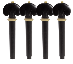 Hochwertiges Violin-Ebenholz-Zubehör 4er-Set (<span class=keywords><strong>Bowline</strong></span> Plate Axle Cheek Rest Tail Peg) Musik instrumenten zubehör - Product Image 3