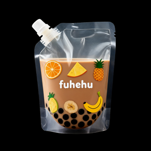 Logo personnalisé de qualité alimentaire transparent sans fuite pour les sacs de boisson liquide en plastique emballage de jus pochettes becs de lait gelée - Product Image 3