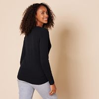 Cardigan fin pour femme à col en V avec détails boutonnés (personnalisable)