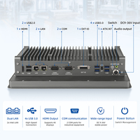 Panel Pc Industri DDR4 I5-10310U I7-10510U Linux/Windows Monitor Layar Sentuh Tanpa Kipas Output HDMI 2COM 12 "1024*768 Panel Lcd