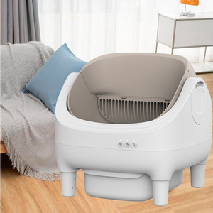 Mở thiết kế hàng đầu nhựa thông minh Điện tự làm sạch nhanh chóng tự động kiểm soát mùi thân thiện với môi Mèo Hộp vệ sinh - Product Image 1