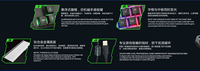 X100 clavier de jeu filaire LED clavier arc-en-ciel clavier souris Combo pour PC