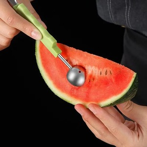 Cuchillo para frutas 3 en 1, extractor de bolas de fruta, cuchara para frutas, extractor de carne, cuchillo para tallar sandía y melón - Product Image 5