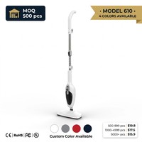 Nettoyeur vapeur vertical en gros, prêt pour la vente en magasin, 10 en 1, prêt à l'emploi, boîte personnalisée couleur, 1300W, CE ETL OEM
