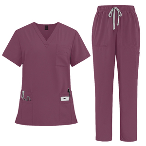 Conjunto de Uniforme Médico Clásico y Cómodo con Cuello en V, Diseño Funcional y Elegante - Product Image 3