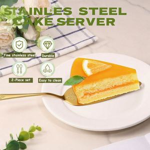 Vintage Style Engraved Serving Spatula <b>Cake</b> <b>Server</b> Stainless Steel Pie <b>Server</b> for Weddings Restaurants and Birthday Parties - Product Image 4
