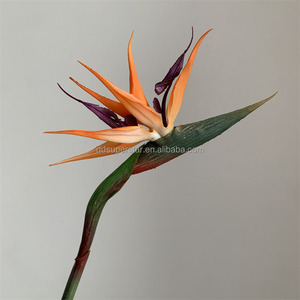 B-775 Flores Artificiales Decorativas para el Hogar y Hoteles, Planta Simulada de Strelitzia, Flores Tropicales Artificiales con Tacto Real, Ave del Paraíso - Product Image 4