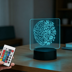 Brain Personalized LED Night Lamp Gift Medical Science Brain Organ Customized Unique Night Light Desk Lamp - Product Image 5