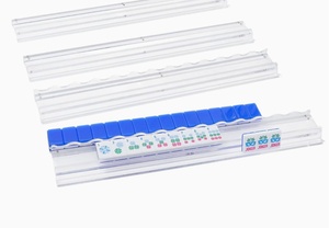 20-inch Moderne Klassieke Luxe Amerikaanse Acryl Mahjong Pushers Racks 4-delige Push Ruler Set Professionele Tegelarrangeur Draagbaar - Product Image 4
