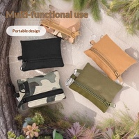 Porte-monnaie tactique camouflage, portefeuille à fermeture éclair pour cartes, pochette multifonctionnelle pour clés et cartes, accessoire d'alpinisme