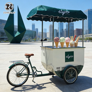 2026 Europe Standard Street Mobile Fast <strong>Food</strong> Kiosk Truck Stand Vending <strong>Rolled</strong> Ice Cream <strong>Cart</strong> With Freezer - Product Image 1