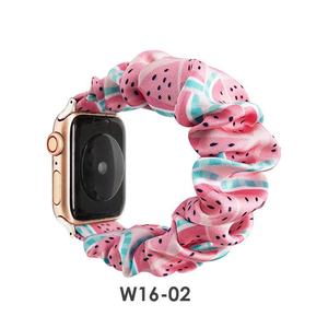Sevimli baskı Scrunchie elastik saat kayışı dayanıklı gerilebilir Solo döngü kayışı Scrunchie Apple saat bandı saat kayışı elastik - Product Image 3