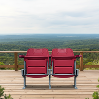 Chaise de stade pliable VIP en HDPE avec structure en acier, sièges inclinables pour stades de football et de basketball CS-ZZB-GL