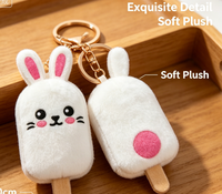 Fabricante OEM, Juguete de Peluche Personalizado de Conejito, Llavero de Peluche Suave y Adorable para Niños, Regalos