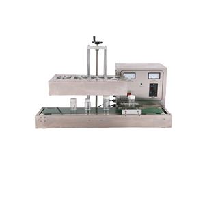 Máquina Selladora Automática de Tapas de Botellas de Plástico para Productos de Cuidado de la Piel, Sellado Continuo de Sobremesa por Inducción Electromagnética - Product Image 1