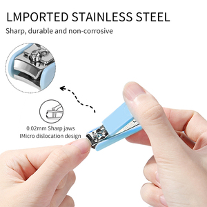 LMLTOP Coupe-ongles 3 en 1, ensemble de <span class=keywords><strong>manucure</strong></span> F0106, coupe-ongles en acier inoxydable, lime à ongles en plastique, polissage, <span class=keywords><strong>mini</strong></span> kit de pédicure portable - Product Image 5