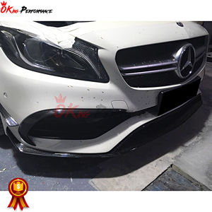 Lame avant en Fiber de carbone pour mercedes-benz classe A <span class=keywords><strong>W176</strong></span> A200 <span class=keywords><strong>Sport</strong></span> <span class=keywords><strong>A250</strong></span> A260 A45 AMG BodyKit - Product Image 2