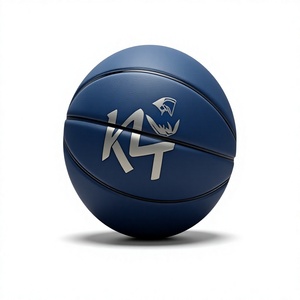 ลูกบาสเก็ตบอล KLTW INT'L สีดำ ขนาด 7 พร้อมโลโก้ K1 หุ้มด้วยหนัง ทนทาน เหมาะสำหรับฝึกซ้อมในร่ม - Product Image 1