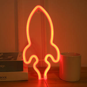 Lampe Néon LED USB Créative en Forme de Fusée et de Planète, Veilleuse pour Fêtes, Mariages, Remises de Diplômes, Diwali, Ramadan, Thanksgiving, Décoration Murale - Product Image 2