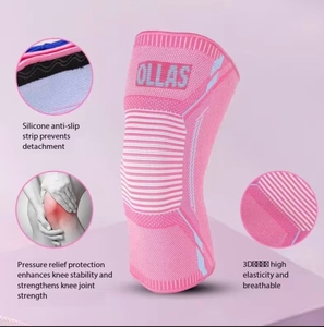 Venta directa de fábrica, <span class=keywords><strong>rodilleras</strong></span> deportivas de nailon antideslizantes, equipo de protección <span class=keywords><strong>para</strong></span> baloncesto, fútbol, <span class=keywords><strong>correr</strong></span>, Fitness - Product Image 5