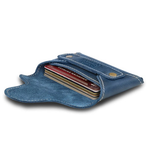 Genuine leather vintage card <b>holder</b>/cover, bank card/credit card pocket, anti-theft wallet for <b>ID</b> cards, business gifts. - Product Image 2