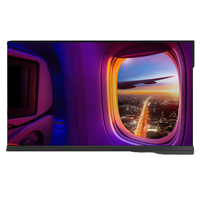 Téléviseur intelligent LED portable OFD 27 pouces, Android 15, écran tactile IPS Full HD, tablette 6/128 Go pour usage professionnel, bureau, maison, camping