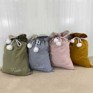 Sacos de Papá Noel de sublimación con cordón de alta calidad en blanco <span class=keywords><strong>2023</strong></span> para personalizar sacos de Navidad - Product Image 1