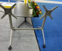 Pieds de table rectangulaires noirs en aluminium robustes, grande taille, les plus vendus, pour mobilier moderne, salles de formation et chambres à coucher