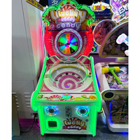 Machine de jeu d'arcade à monnayeur Lucky Candy, machine à roue de la fortune pour enfants, équipement de distribution de prix pour parcs d'attractions, centres de jeux et salles de jeux