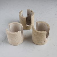 Porte éponge en travertin naturel pour évier de cuisine Séchoir à linge compact Organisateur d'évier en travertin beige
