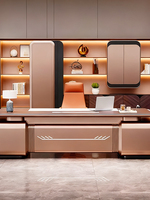 Nouveau bureau en bois de style chinois pour dirigeant/patron/directeur avec table d'appoint Bureau de direction