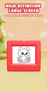 Nouvelle <span class=keywords><strong>imprimante</strong></span> mini créative 2026 pour enfants, boîte rouge, <span class=keywords><strong>imprimante</strong></span> AI portable sans fil, prend en charge l'impression instantanée de photos et de vidéos - Product Image 3