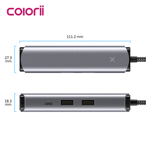 5in1 USB C <strong>HUB</strong> HDMI 4K@60HZ with 10Gbps Data <strong>Speed</strong> Flexible Cable - Product Image 2