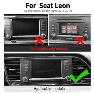 Véritable <span class=keywords><strong>autocollant</strong></span> en Fiber de carbone souple pour <span class=keywords><strong>Seat</strong></span> <span class=keywords><strong>Leon</strong></span> 2013 2014 2015 LHD RHD voiture contrôle Central écran cadre intérieur accessoires - Product Image 3